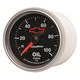 2-1/16" Oil Pressure, 0-100 Psi, Chevy Red Bowtie, Black