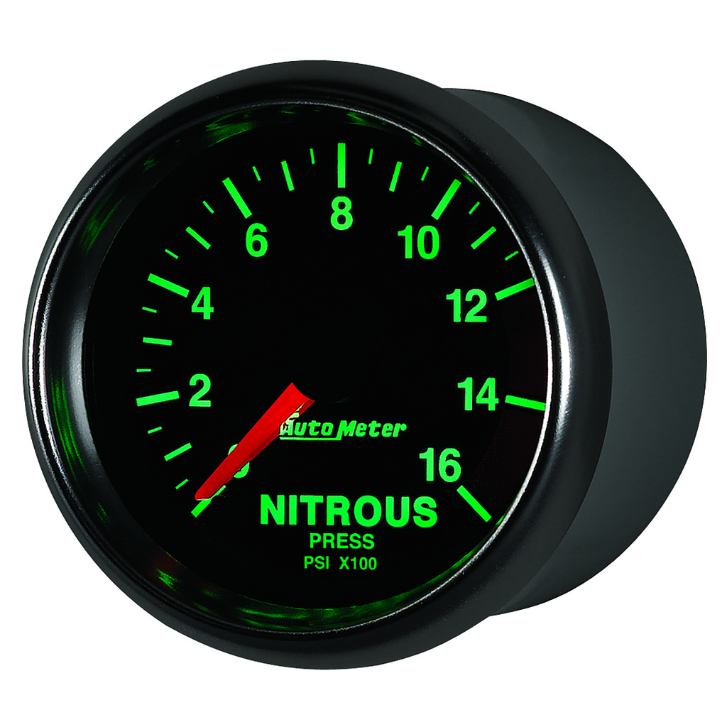 2-1/16" Nitrous Pressure, 0-1600 Psi, Gs
