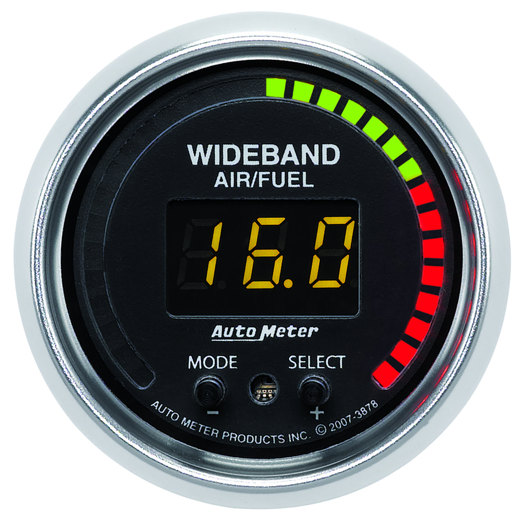2-1/16" Wideband Pro Air/Fuel Ratio, 6:1-20:1 Afr, Gs