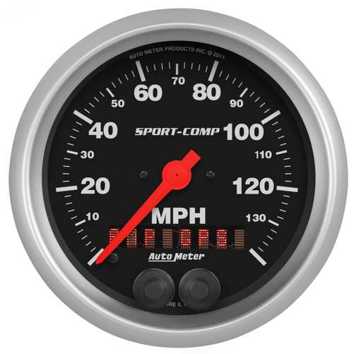 3-3/8" Gps Speedometer, 0-140 Mph, Sport-Comp