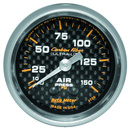 2-1/16" Air Pressure, 0-150 Psi, Carbon Fiber
