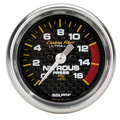 2-1/16" Nitrous Pressure, 0-1600 Psi, Carbon Fiber