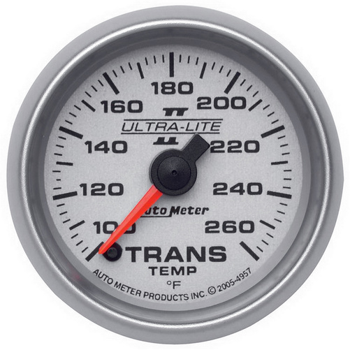 2-1/16" Transmission Temperature, 100-260 °F, Ultra-Lite Ii