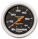 2-5/8" Blower Pressure, 0-60 Psi, Liquid Filled, Pro-Comp