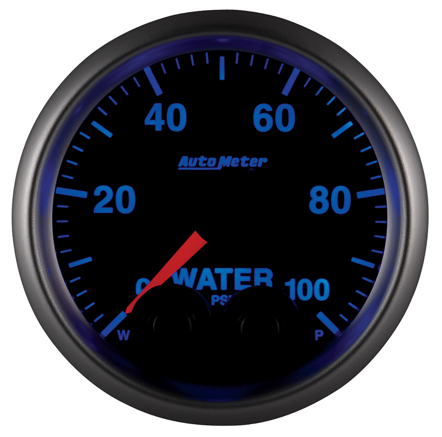 2-1/16" Water Pressure, 0-100 Psi, Elite