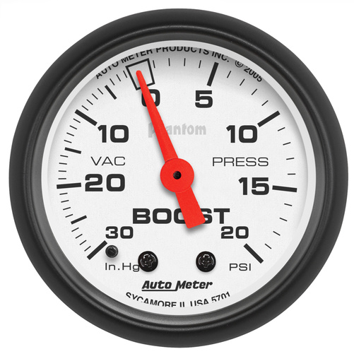 2-1/16" Boost/Vacuum, 30 In Hg/20 Psi, Phantom