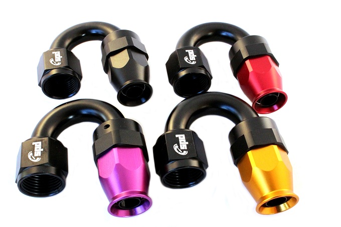 AN6 hose end 180 ° PTFE