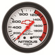 2-5/8" Nitrous Pressure, 0-2000 Psi, Chevy Red Bowtie, White