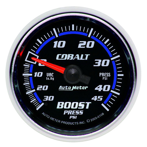2-1/16" Boost/Vacuum, 30 In Hg/45 Psi, Cobalt