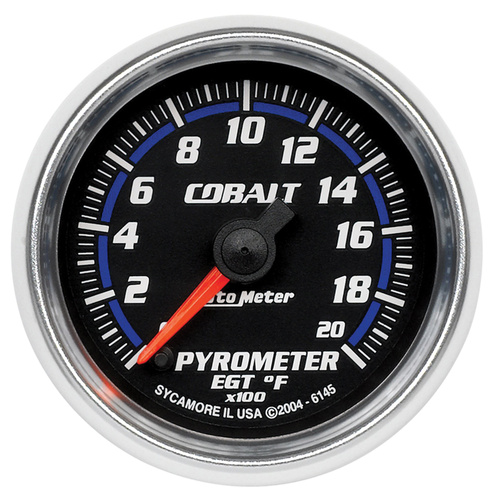 2-1/16" Pyrometer, 0-2000 °F, Cobalt