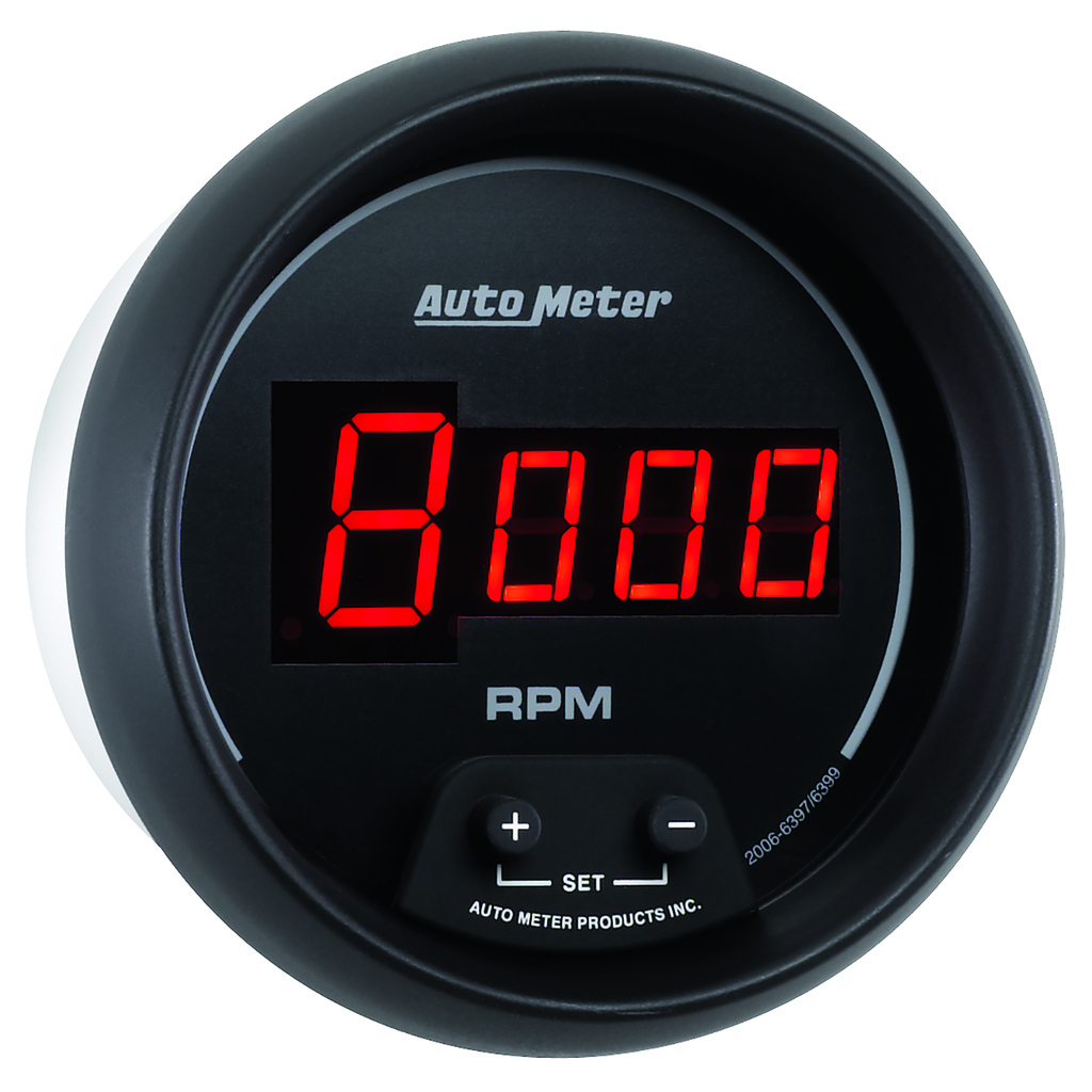 3-3/8" In-Dash Tachometer, 0-10,000 Rpm, Sport-Comp Digital
