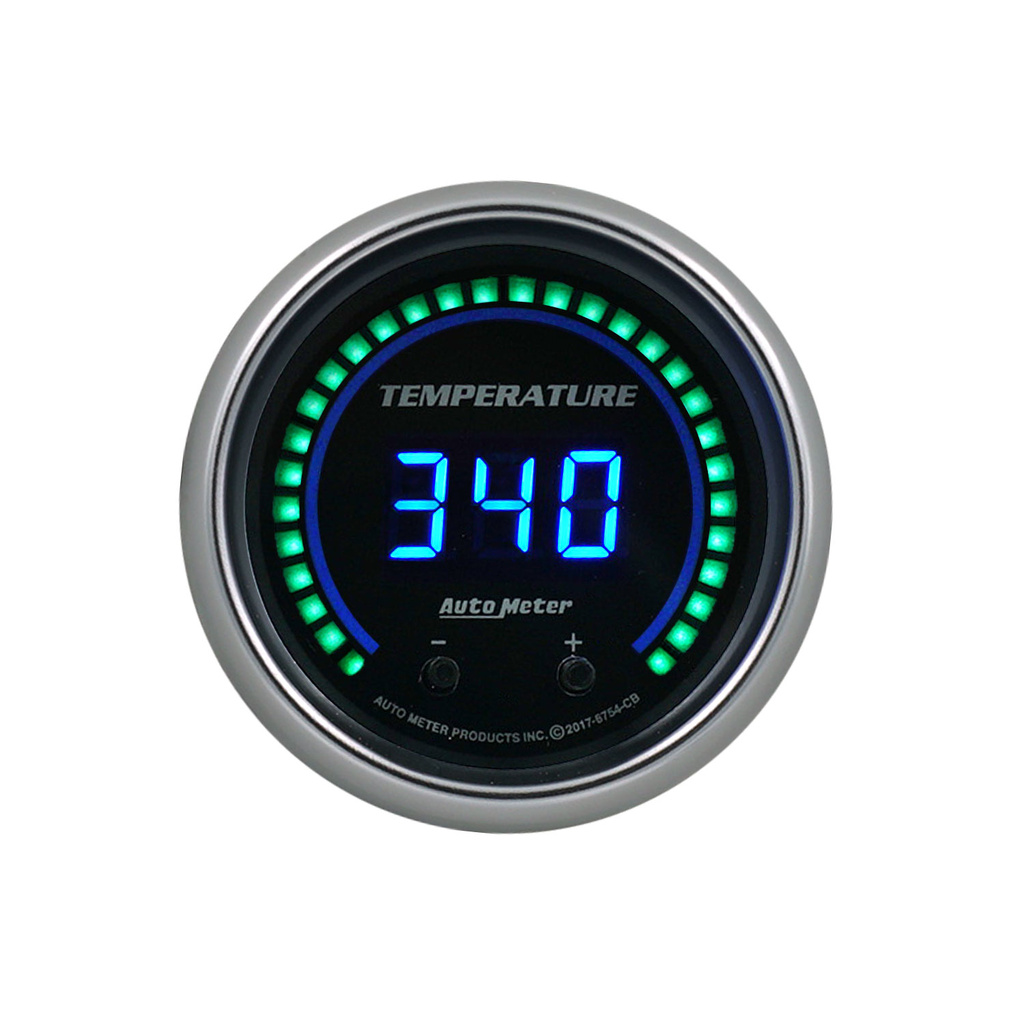 2-1/16" Two Channel Fluid Temperature, Selectable Scale ºf / ºc, Cobalt Elite Digital