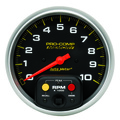 Tachometer, 5", 0-10,000 Rpm, In-Dash W/Peak Memory, Pro-Comp