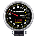 5" Tachometer, 0-11,000 Rpm, Pedestal, Ultimate Iii Playback, Black
