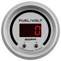 2-1/16" Two Channel Fuel Level / Voltmeter, 0-100%/8-18v, Ultra-Lite Elite Digital