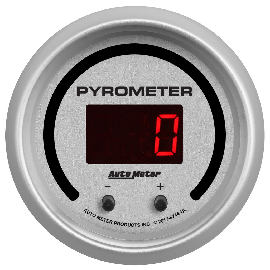 2-1/16" Two Channel Pyrometer (Egt), 0-2,000 ºf (0-1,100 ºc), Ultra-Lite Elite Digital