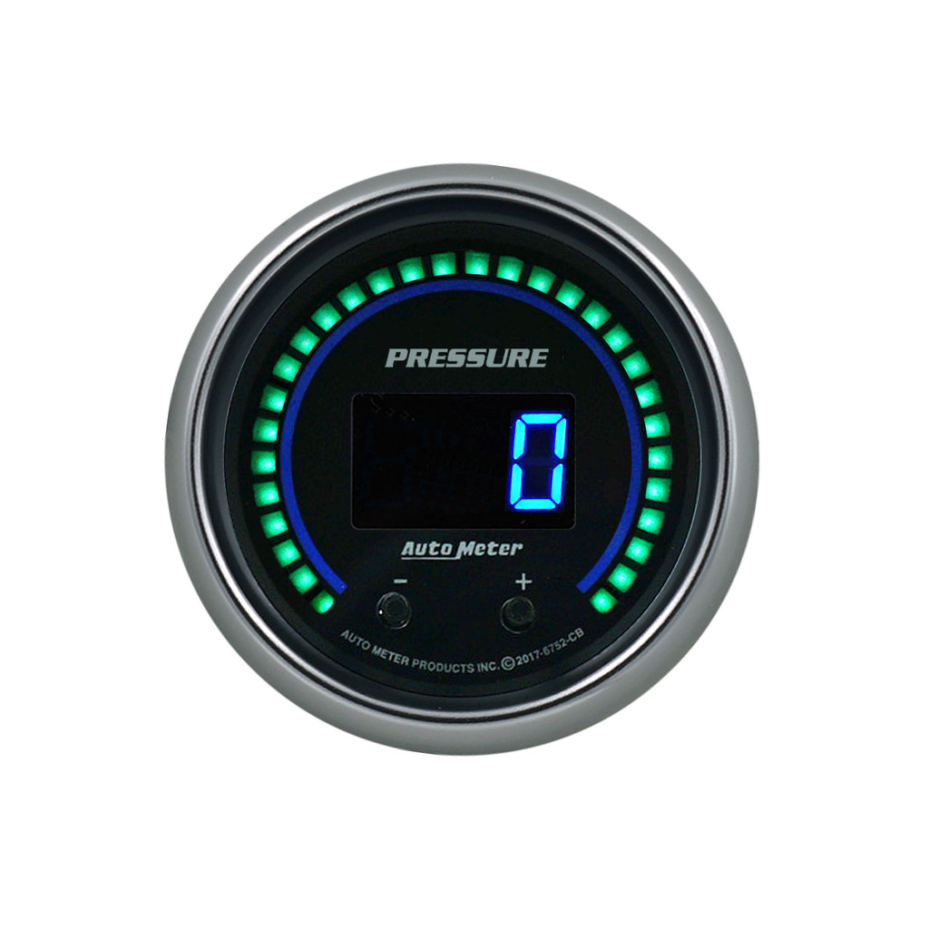 2-1/16" Two Channel Fluid Pressure, Selectable Scale Psi / Bar, Cobalt Elite Digital