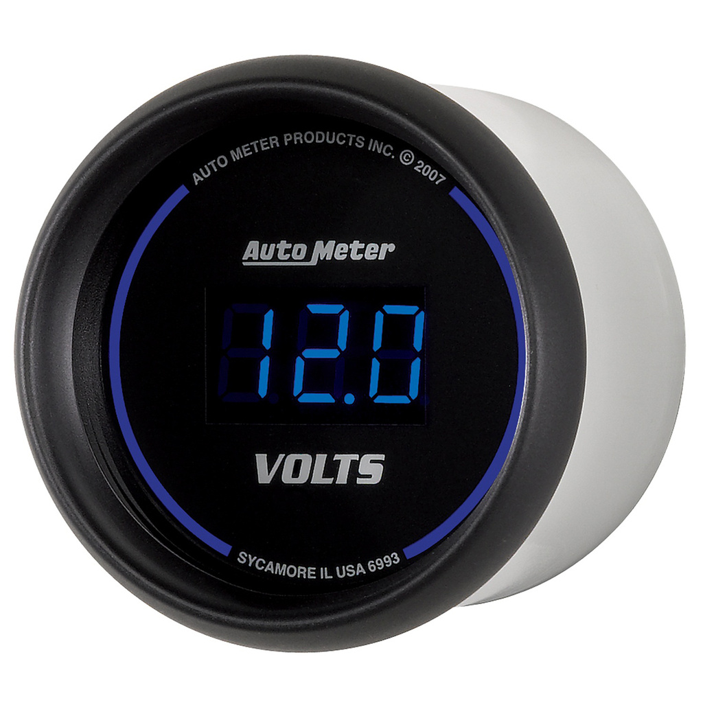 2-1/16" Voltmeter, 8-18v, Cobalt Digital