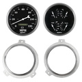 2 Gauge Direct Fit Dash Kit, Chevy Car 51-52, 2 Gauge,  Old Tyme Black