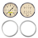 2 Gauge Direct Fit Dash Kit, Chevy Truck 47-53, 2 Gauge,  Antique Beige
