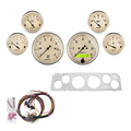 6 Gauge Direct-Fit Dash Kit, Chevy Truck 64-66, Antique Beige