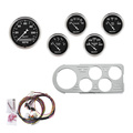 5 Gauge Direct-Fit Dash Kit, Ford Truck 48-50, Old Tyme Black