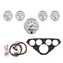 5 Gauge Direct-Fit Dash Kit, Chevy Truck 55-59, Old Tyme White