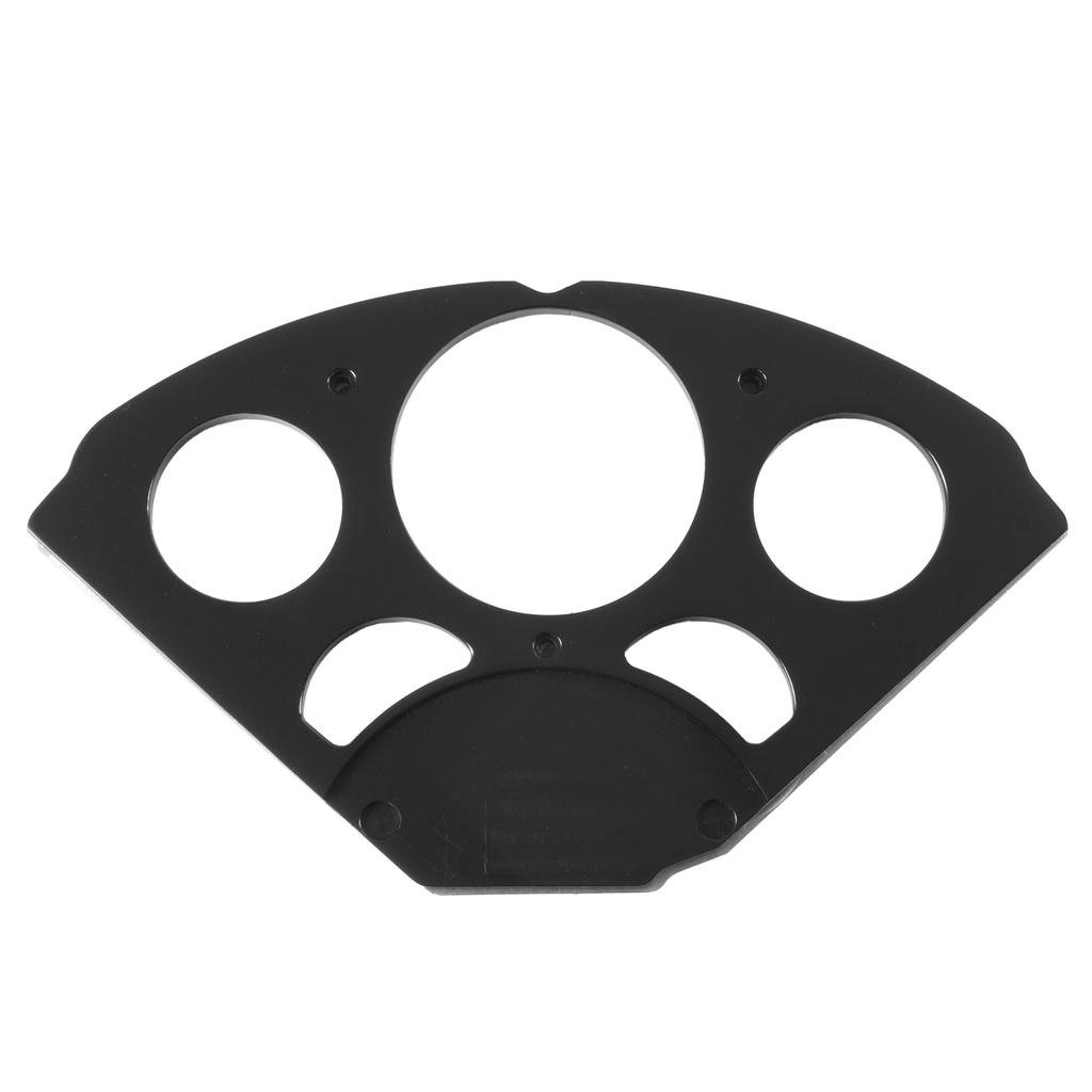 5 Gauge Direct-Fit Dash Kit, Chevy 55-56, Old Tyme White