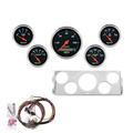 5 Gauge Direct-Fit Dash Kit, Chevy Truck 40-46, Designer Black