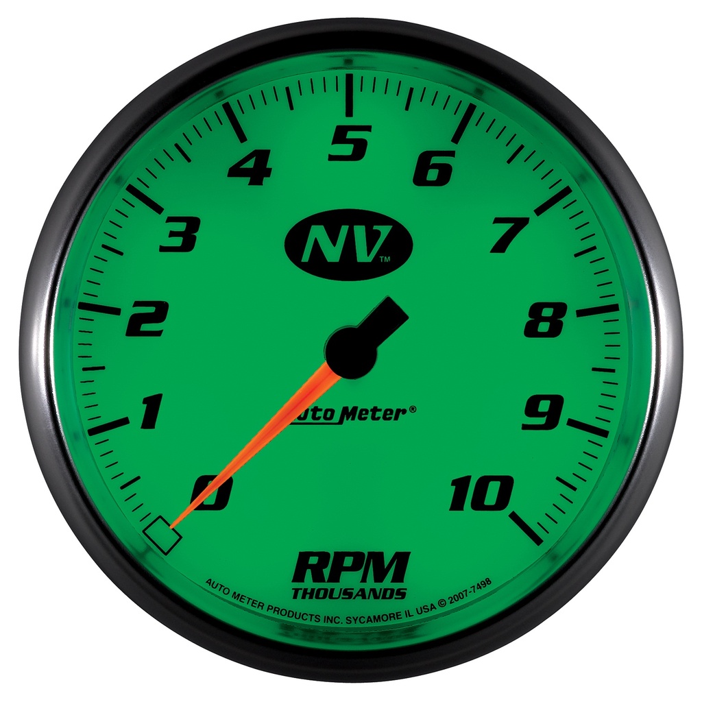 5" In-Dash Tachometer, 0-10,000 Rpm, Nv