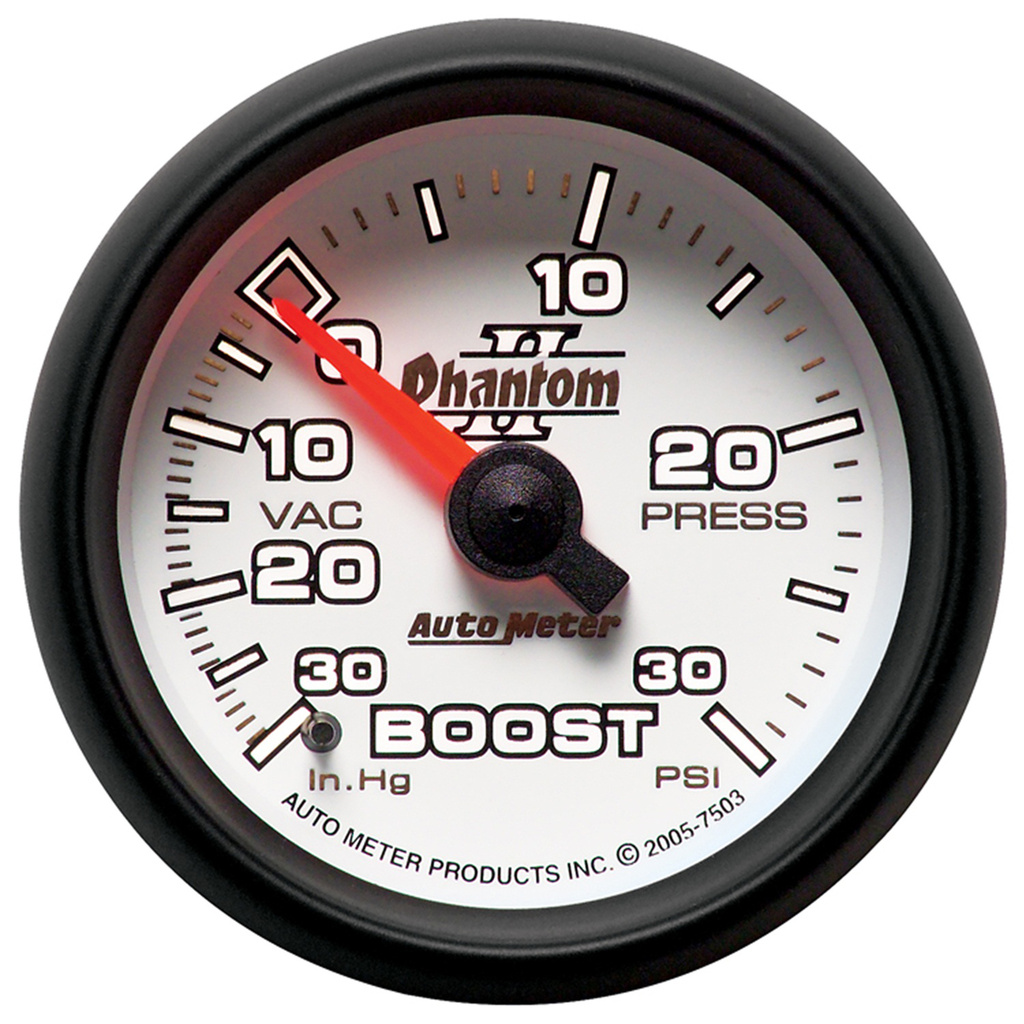 2-1/16" Boost/Vacuum, 30 In Hg/30 Psi, Phantom Ii