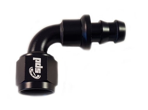 AN6 hose end 90 ° Push On