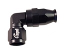 An4 hose end 90 ° Forged PTFE