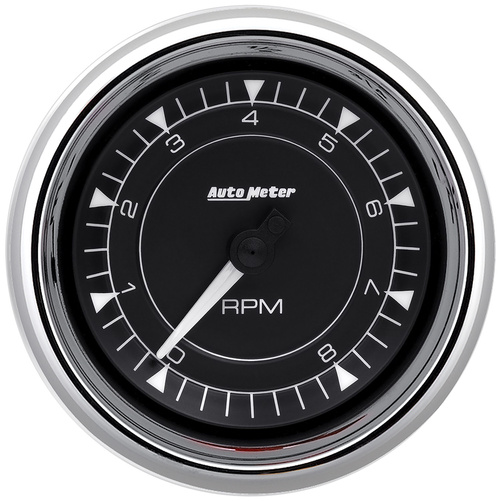 3-3/8" Tachometer 8k Rpm In-Dash Chrono