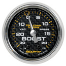 2-1/16" Vacuum/Boost, 30 In Hg/20 Psi, Marine Carbon Fiber