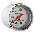 2-1/16" Oil Pressure, 0-100 Psi, Marine Chrome Ultra-Lite