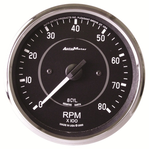 4" In-Dash Tachometer, 0-8,000 Rpm, Cobra