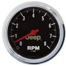 3-3/8" In-Dash Tachometer, 0-8,000 Rpm, Jeep