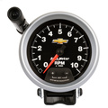 3-3/4" Pedestal Tachometer, 0-10,000 Rpm, Chevy Gold Bowtie