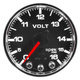 2-1/16" Voltmeter, 0-16v, Spek-Pro, Black/Chrome