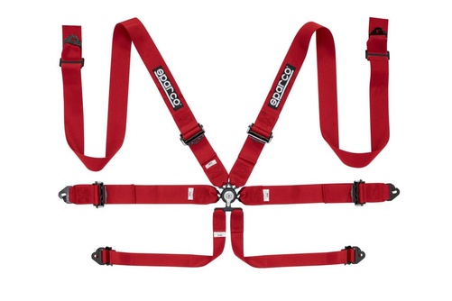 Sparco 6pt Safety harness red