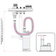 In-tank fuel pump mounting kit, quick connect and E85 proof
