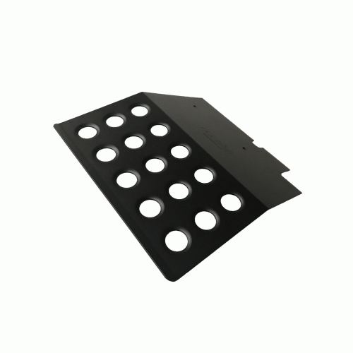 Alloy Master Cylinder Cover & Heel Rest Black