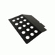Alloy Master Cylinder Cover & Heel Rest Black