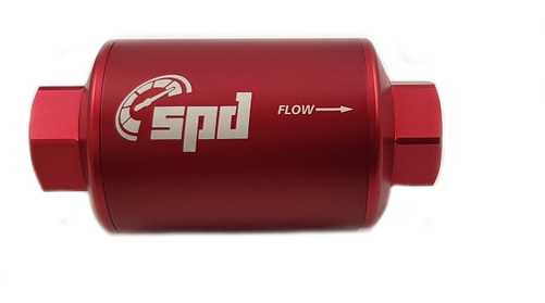 SPD Fuel filter compact 10 micron E85 red