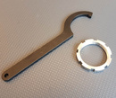 Ratchet nut and ratchet wrench for kick-out bearings (Adjustable)