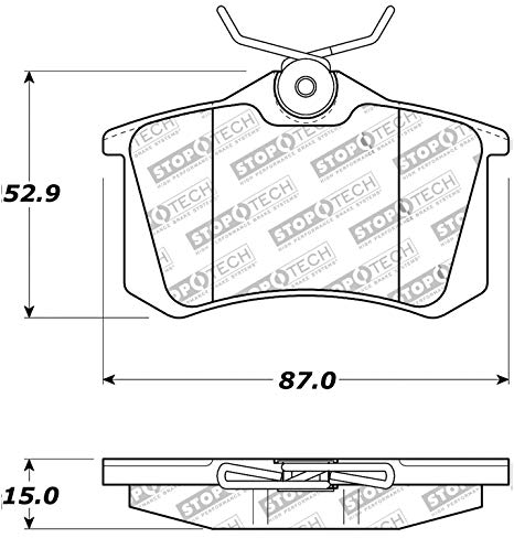 Audi A3 I 1.8T (without brake wear warning front) rear