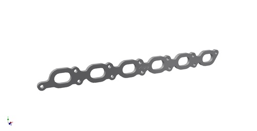 Exhaust flange Volvo 6cyl 10mm