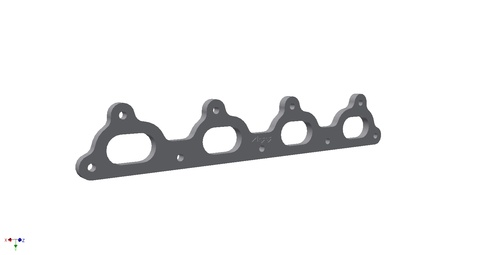 Exhaust flange Volvo 16v 10mm